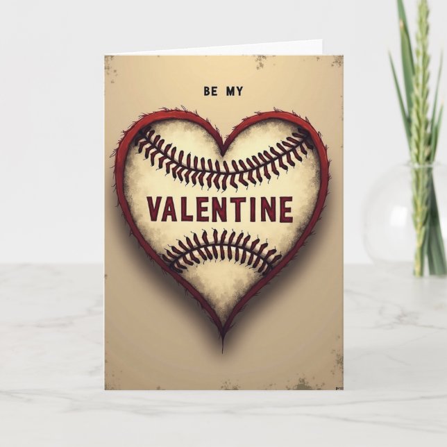 Carte de Baseball pour la Saint-Valentin (Devant)