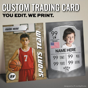 Carte de baseball Stats Shield Card Basketball
