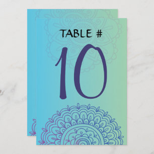 Carte de Bat mitzvah AQUA HEMSA