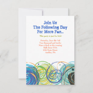 Carte de Bat mitzvah du bar ARTSY FARTSY