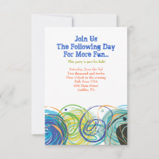 Carte de Bat mitzvah du bar ARTSY FARTSY