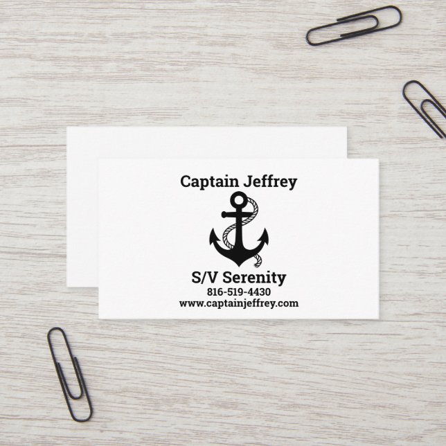 Carte de bateau pour les amateurs de voile (Devant/Arrière en situation)