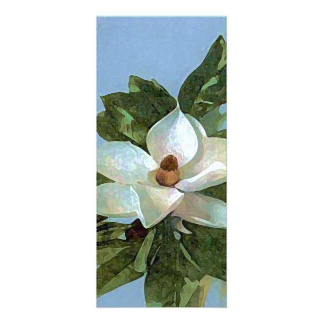 Carte de bâti à fleurs Magnolia (Devant)