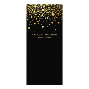 Carte de bâti d'entreprise Faux Gold Foil Confetti