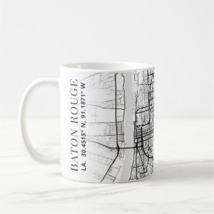 Carte de Baton Rouge   Café Mug