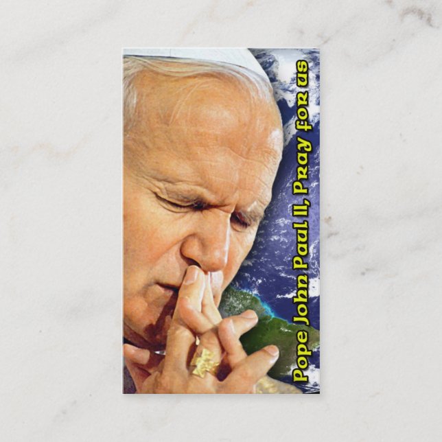 Carte de béatification Jean-Paul II (Devant)