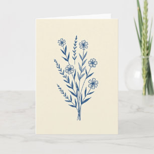 Carte de Beauté Botanique Bleue