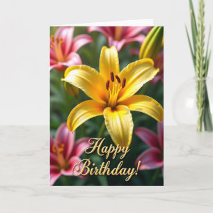 Carte de beauté florale élégante