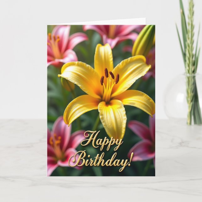 Carte de beauté florale élégante (Devant)