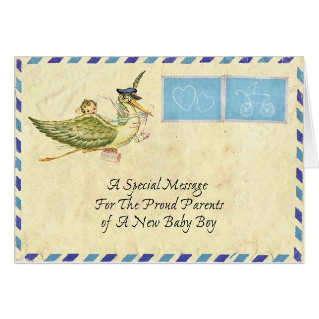 carte de bébé (Devant horizontal)