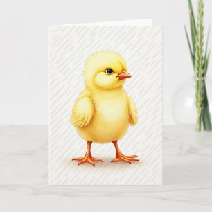Carte de bébé oiseau mignon pour Pâques