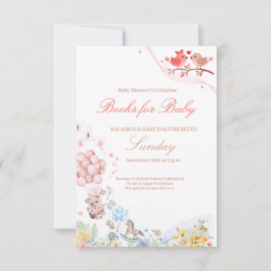 Carte de bébé pour baby shower Douces Oursons Amou