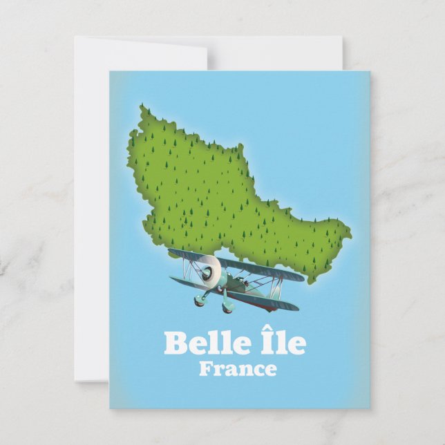 Carte de Belle Île France (Devant)