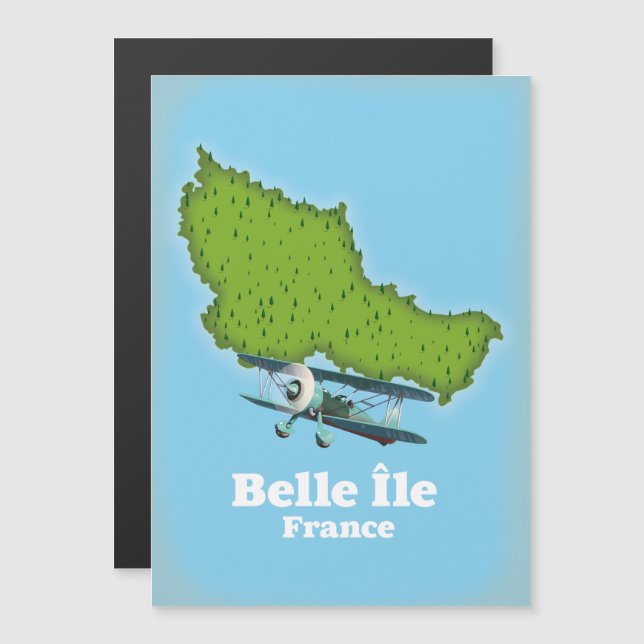 Carte de Belle Île France (Devant / Derrière)