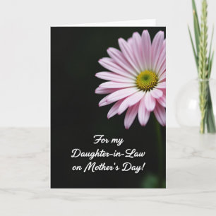 Carte de Belle-Mère à Fleurs Rayées