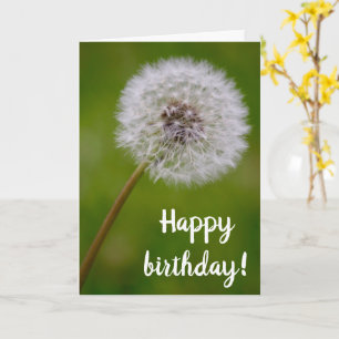 Carte de Bénédiction Anniversaire de Dandelion