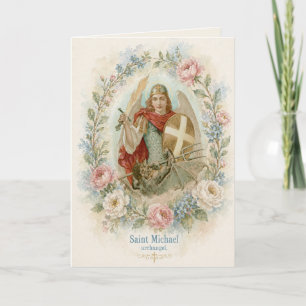 Carte de Bénédiction Catholique Saint-Michel Archa