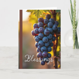 Carte de bénédictions de récolte