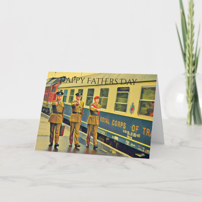 Carte de Berlin Train Militaire Fête des Pères (Devant)