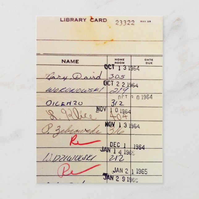 Carte de bibliothèque 23322 (Devant)