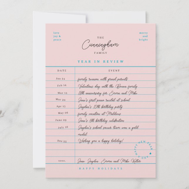 Carte de bibliothèque Année d'évaluation Carte de  (Devant)