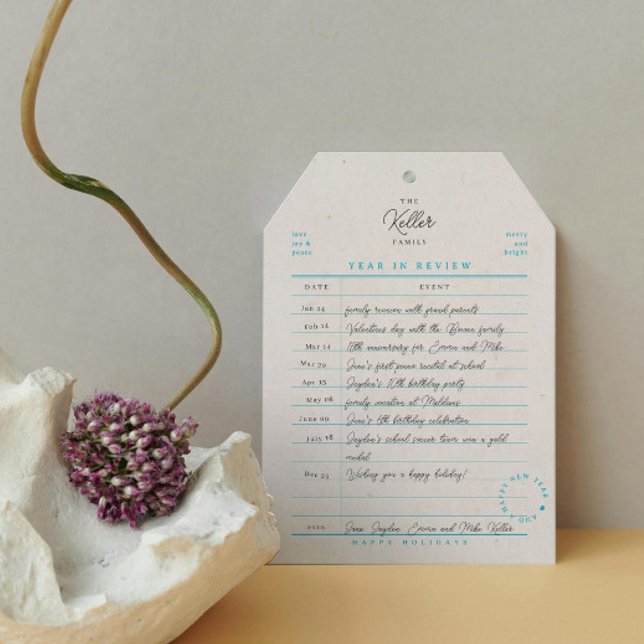 Carte de bibliothèque Bilan annuel Fête carte plat (Créateur téléchargé)