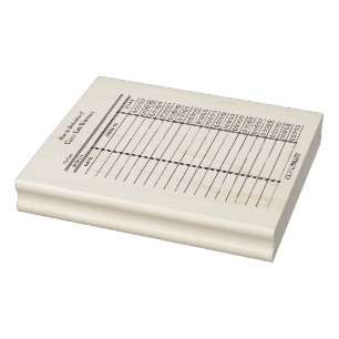 Carte de bibliothèque personnalisée - Tampon en bo