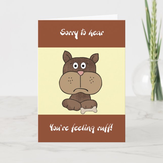 Carte de bien-être pour chien Brown (Devant)