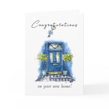 Carte de bienvenue à la maison