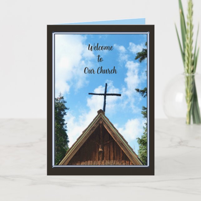 Carte de bienvenue à notre église (Devant)