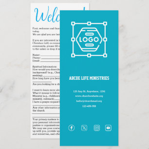 Carte de bienvenue de l'église Azure