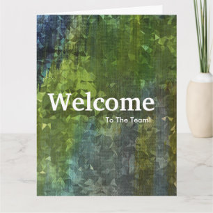 Carte de bienvenue en aquarelle pour nouvel employ