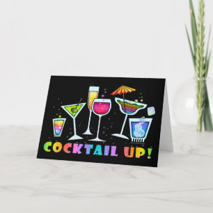 CARTE DE BIENVENUE OU CARTE DE VOEUX COCKTAIL