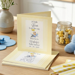 Carte de bienvenue personnalisée pour Baby Shower
