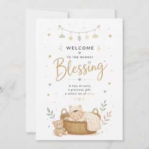 Carte de Bienvenue pour Bébé Carte de Félicitati