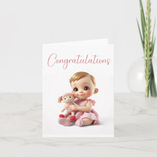 Carte de Bienvenue pour Nouvelle Fille (Devant)
