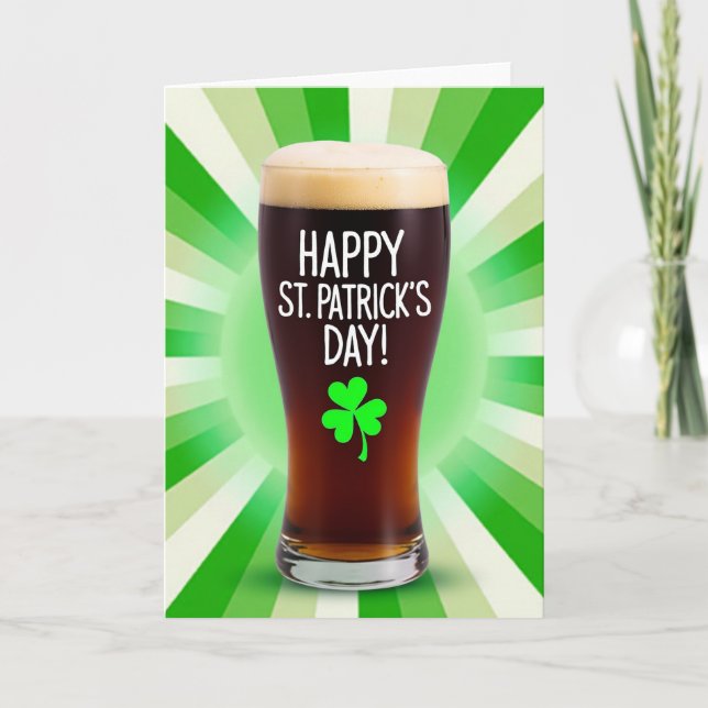 Carte de bière pour la Saint-Patrick (Devant)