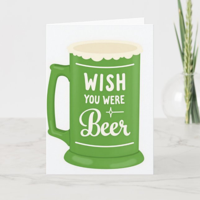 Carte de bière « Wish You Were » (Devant)
