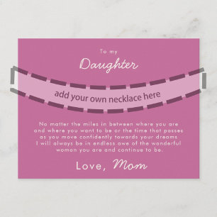 Carte de bijoux pour fille