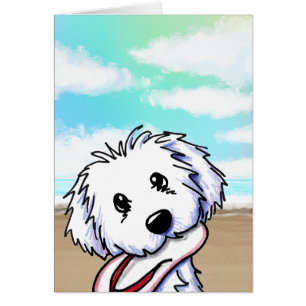 Carte de billet Coton de Tulear
