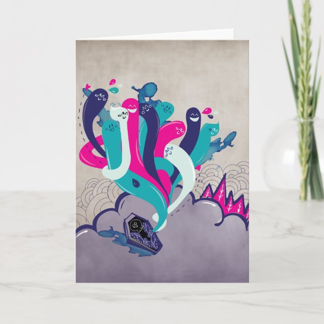 Carte de billet pour la résurrection du bonheur (Devant)