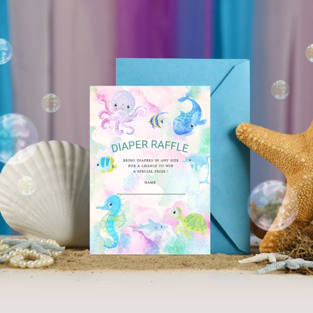 Carte de billet pour le raffle de couches de mer (Créateur téléchargé)