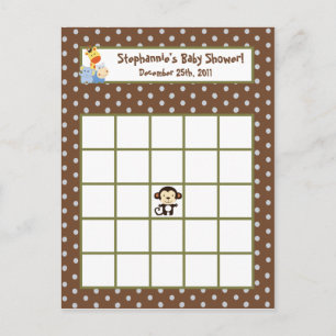 Carte de Bingo Écrit Jouer Jungle