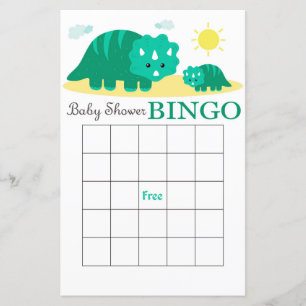 carte de bingo pour baby shower dinosaure,Bingo di