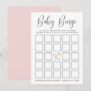 Carte de Bingo pour Baby Shower Sweet Llama