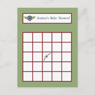 Carte de bingo vintage enregistreur d'avion