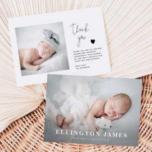 Carte de Birth Announcement   New Baby Announcemen