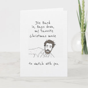 Carte de blague de film de Noël préféré de Hans Do