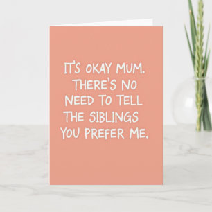 Carte de blague Meilleure Maman à motif de pêche