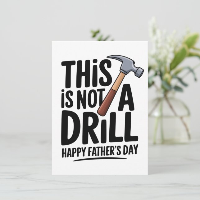Carte de blague pour papa pour la fête des pères p (Debout devant)